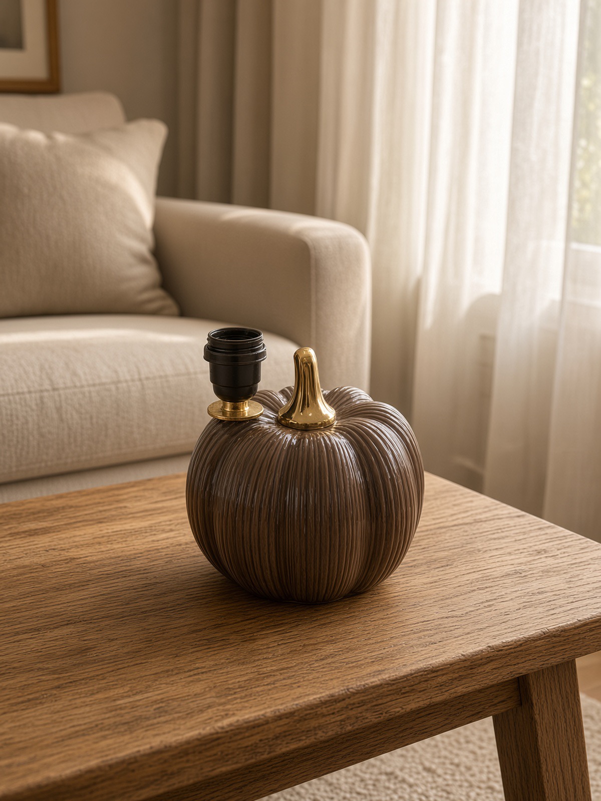 Pied de lampe - Automne-Chocolat – Image 5